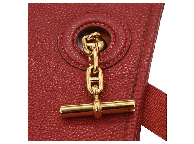 Hermès Hermes Vespa Bag Togo PM Red - view 7