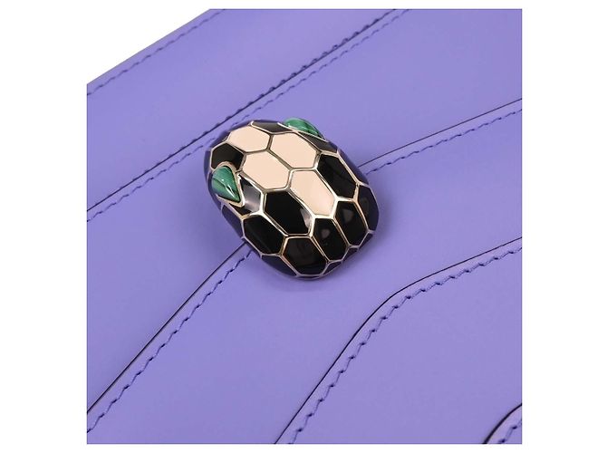 Bulgari Bvlgari Serpenti Forever Schultertasche aus Leder Medium Lila - Ansicht 7