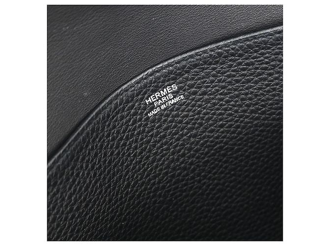 Hermès Halzan Tasche Clemence 31 Schwarz - Ansicht 5