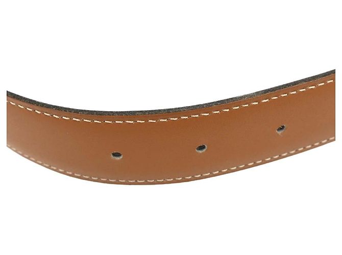 Hermès Constance Reversible Gürtel Leder Mittel Schwarz - Ansicht 7