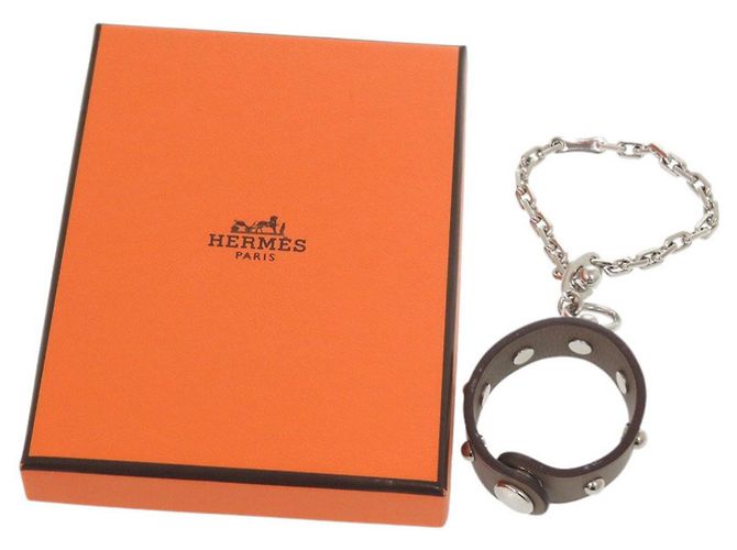Porta guanti Hermès Swift Etoupe Taupe - vista 2