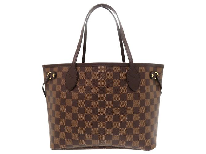 Bolso tote Louis Vuitton Neverfull PM Damier Brown Castaño - vista 2