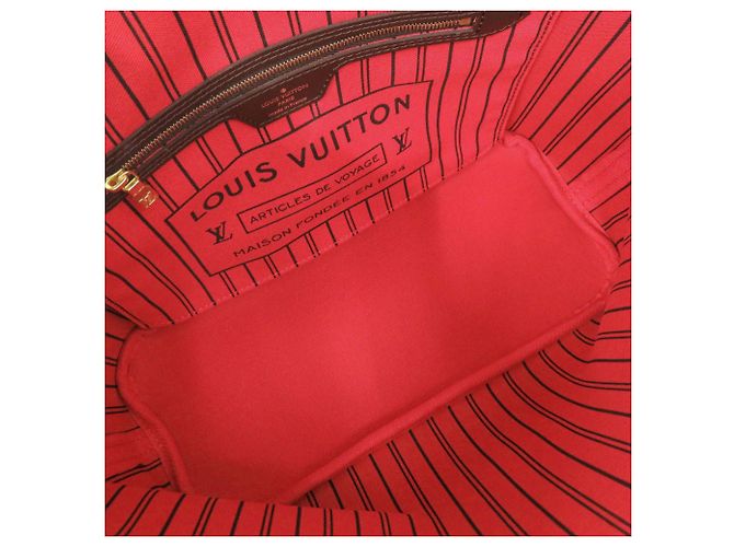 Bolso tote Louis Vuitton Neverfull PM Damier Brown Castaño - vista 6