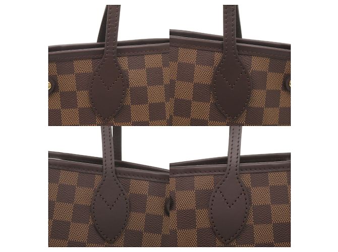 Bolso tote Louis Vuitton Neverfull PM Damier Brown Castaño - vista 9