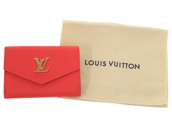 Rotes Leder-Trifold-Portemonnaie von Louis Vuitton - Ansicht 2