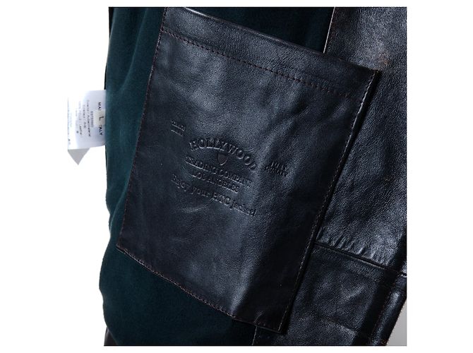 Autre Marque Lederjacke Hollywood Trading Company Braun - Ansicht 11
