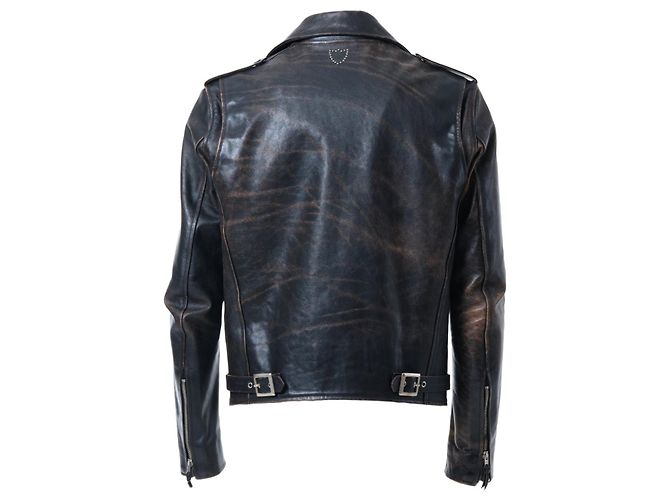 Autre Marque Lederjacke Hollywood Trading Company Braun - Ansicht 3