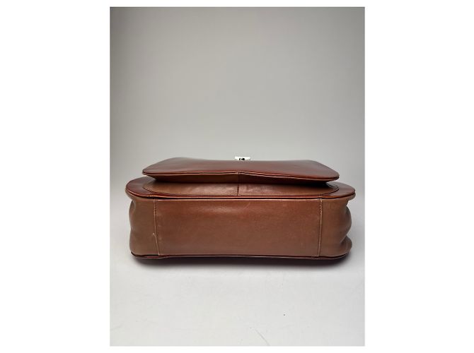 Sac en cuir vintage Jil Sander marron - vue 13