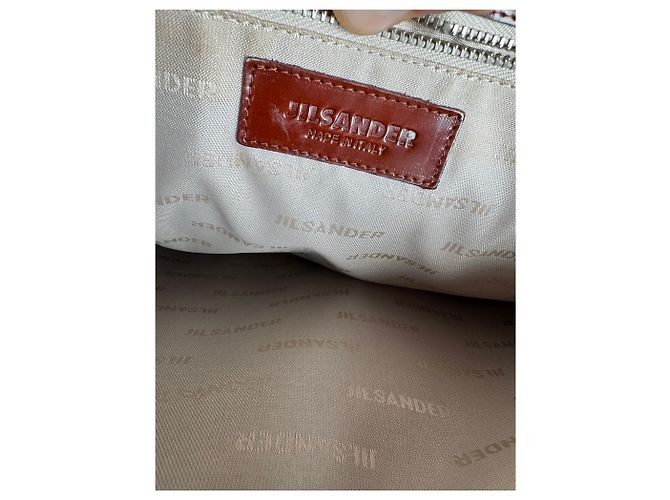 Sac en cuir vintage Jil Sander marron - vue 4