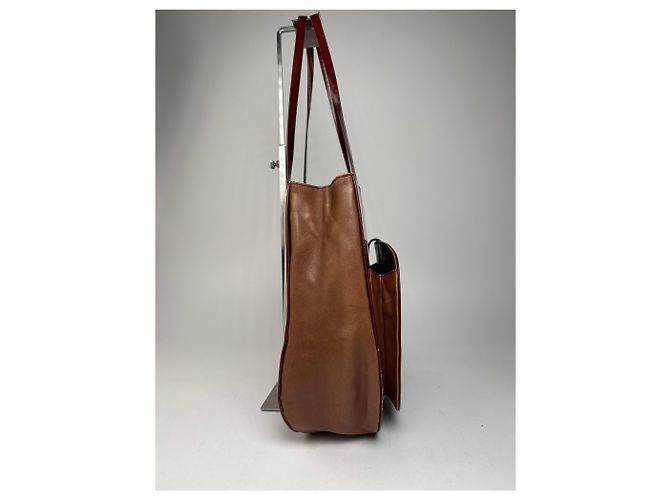 Sac en cuir vintage Jil Sander marron - vue 9