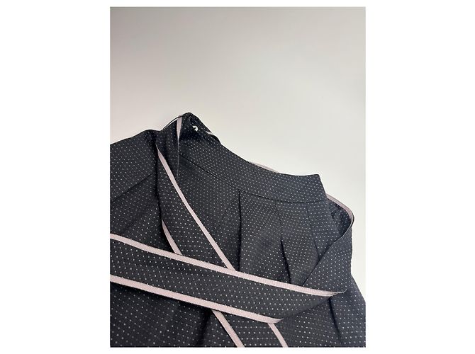 Gonna Vintage Courreges Nera Bianca 36/S Nero - vista 5