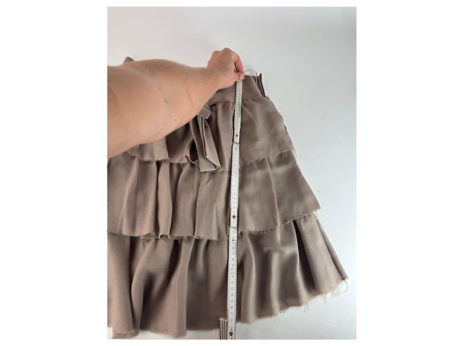 Gonna Vintage Givenchy Marrone L - vista 14