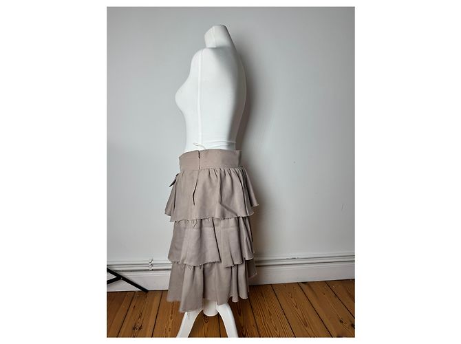 Gonna Vintage Givenchy Marrone L - vista 2