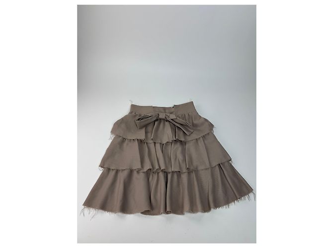 Gonna Vintage Givenchy Marrone L - vista 4
