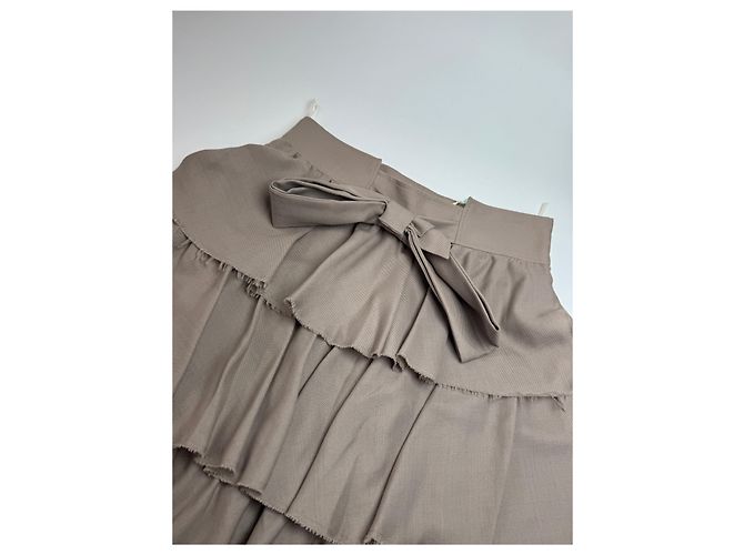 Gonna Vintage Givenchy Marrone L - vista 5