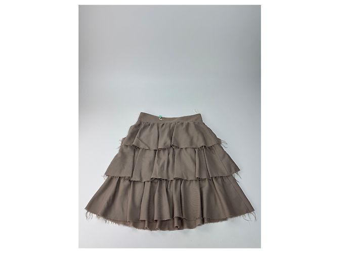 Gonna Vintage Givenchy Marrone L - vista 8