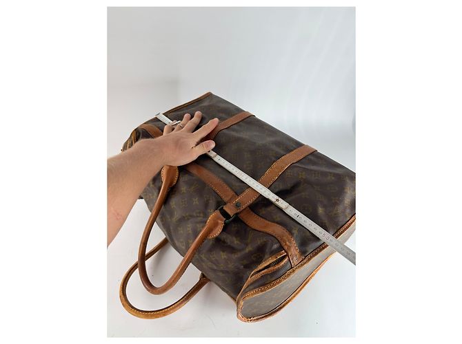 Vintage Louis Vuitton Monogramm Leder Reisetasche Braun - Ansicht 10