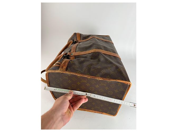 Vintage Louis Vuitton Monogramm Leder Reisetasche Braun - Ansicht 11