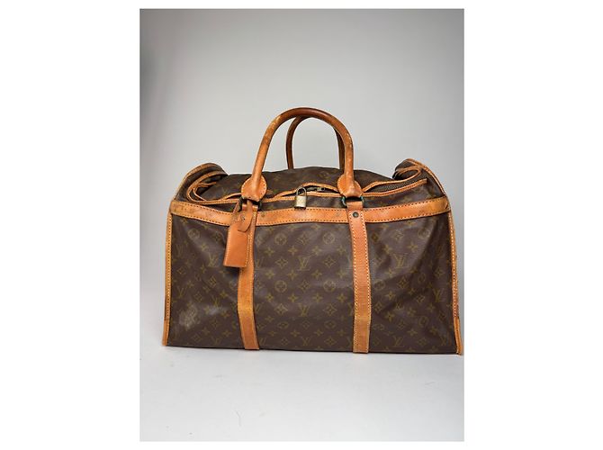 Vintage Louis Vuitton Monogramm Leder Reisetasche Braun - Ansicht 12