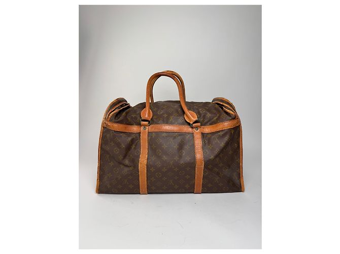 Vintage Louis Vuitton Monogramm Leder Reisetasche Braun - Ansicht 13