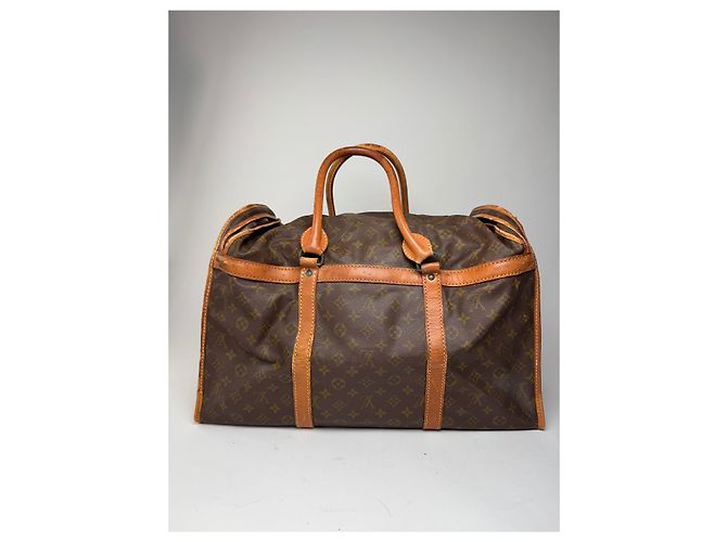 Vintage Louis Vuitton Monogramm Leder Reisetasche Braun - Ansicht 2