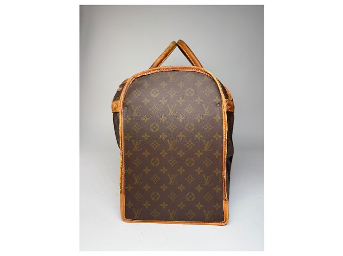 Vintage Louis Vuitton Monogramm Leder Reisetasche Braun - Ansicht 5