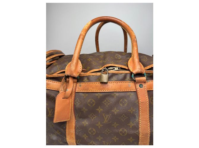 Vintage Louis Vuitton Monogramm Leder Reisetasche Braun - Ansicht 6