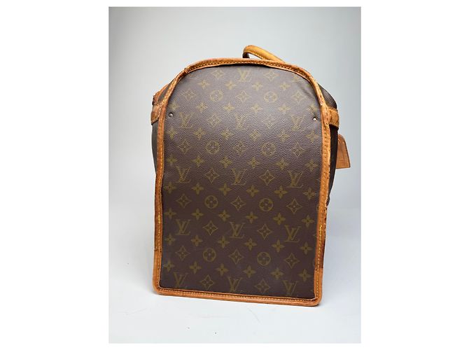 Vintage Louis Vuitton Monogramm Leder Reisetasche Braun - Ansicht 7