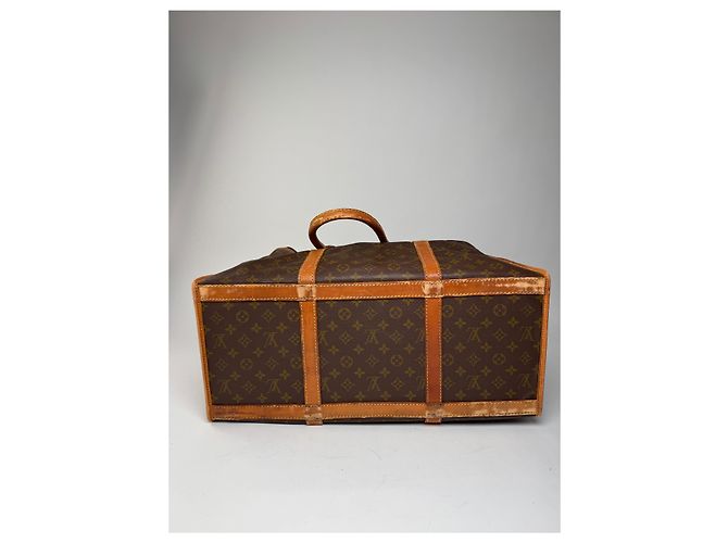 Vintage Louis Vuitton Monogramm Leder Reisetasche Braun - Ansicht 8