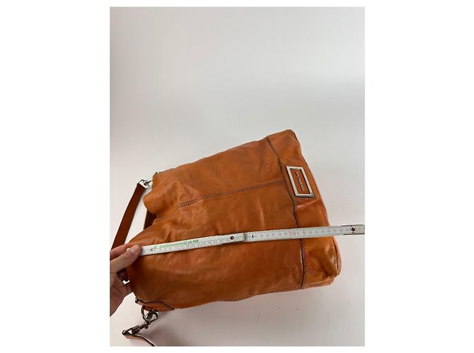 Vintage Givenchy 2Way Leather Handbag Orange - view 12