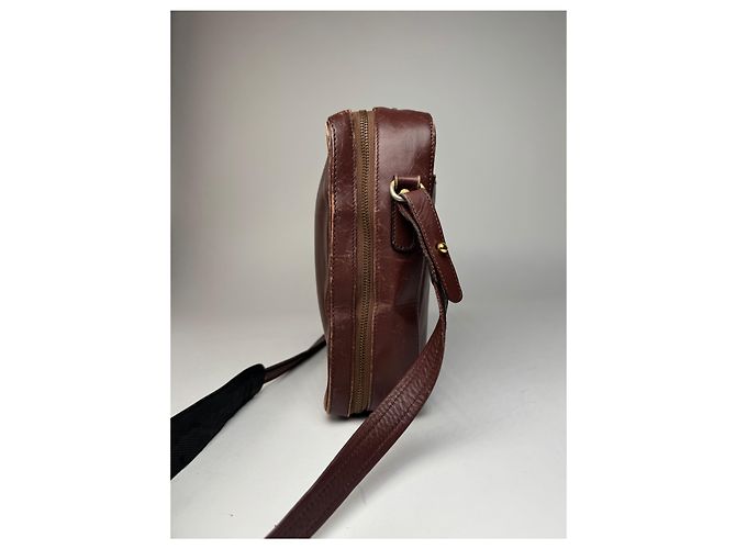 Triomphe Céline Vintage Celine Paris 2Way Leder Reisetasche Braun - Ansicht 9