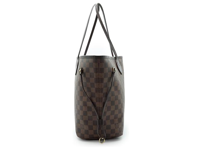 Louis Vuitton Neverfull MM Damier Ebene Marrone - vista 3