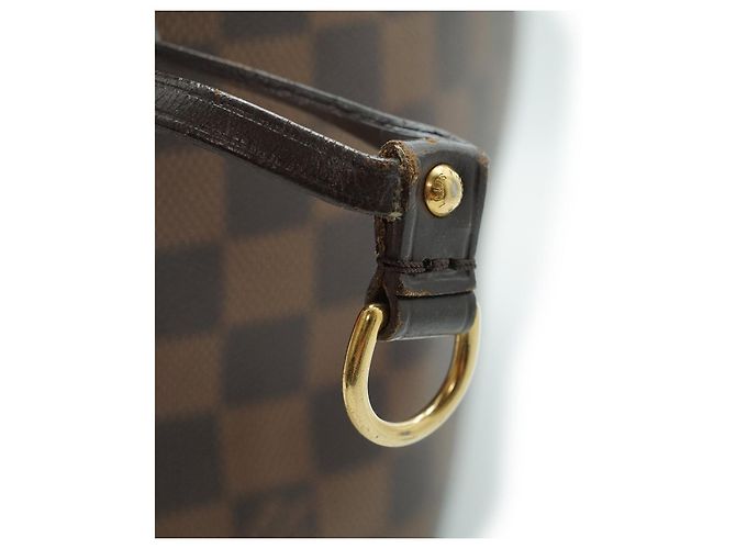Louis Vuitton Neverfull MM Damier Ebene Marrone - vista 5
