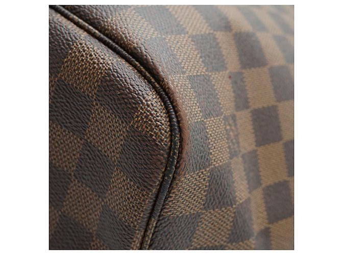 Louis Vuitton Neverfull MM Damier Ebene Marrone - vista 8