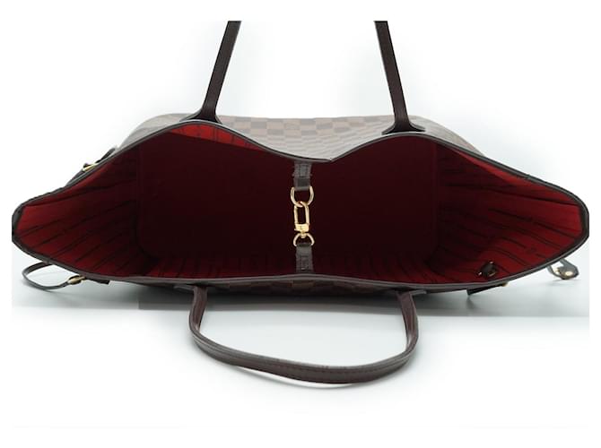 Louis Vuitton Neverfull MM Damier Ebene Marrone - vista 9