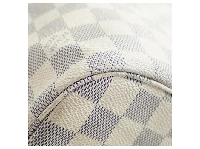 Louis Vuitton Neverfull MM Damier Azur Bianco - vista 6