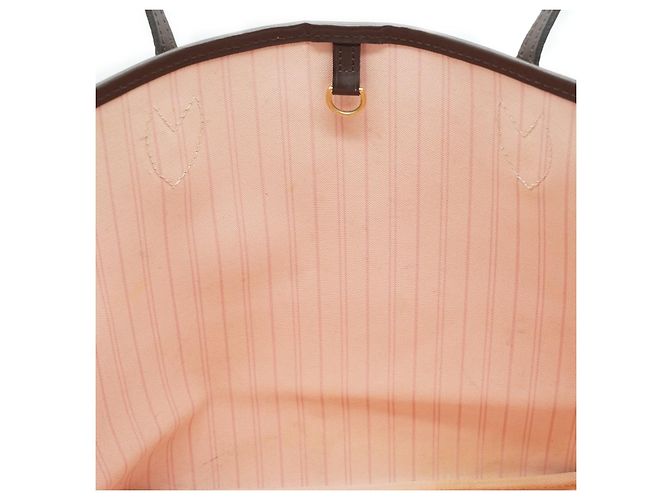 Louis Vuitton Ballerine Neverfull MM Damier Ebene Rose Marrone - vista 12