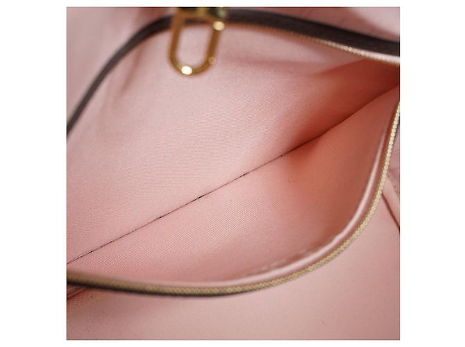 Louis Vuitton Ballerine Neverfull MM Damier Ebene Rose Marrone - vista 15