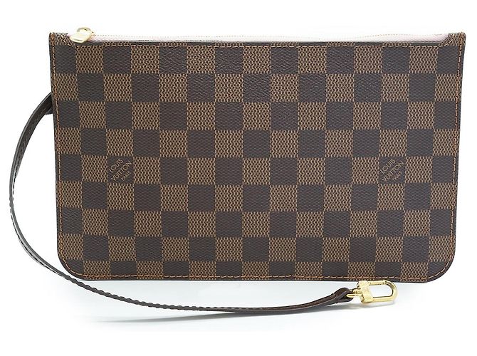 Louis Vuitton Ballerine Neverfull MM Damier Ebene Rose Marrone - vista 17