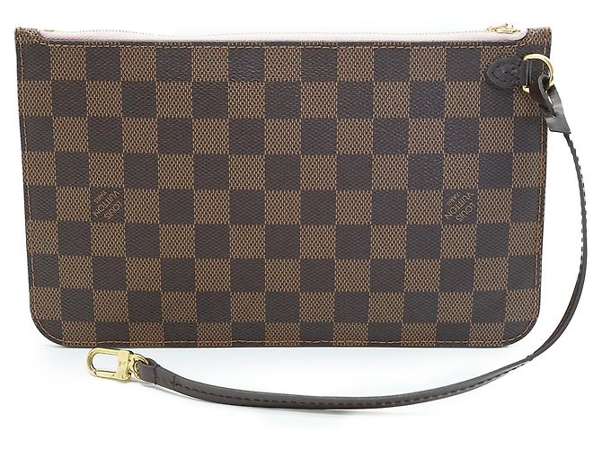 Louis Vuitton Ballerine Neverfull MM Damier Ebene Rose Marrone - vista 18