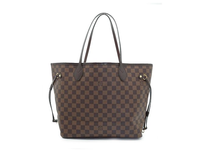 Louis Vuitton Ballerine Neverfull MM Damier Ebene Rose Marrone - vista 2