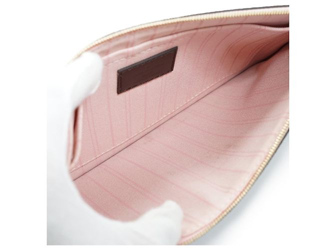 Louis Vuitton Ballerine Neverfull MM Damier Ebene Rose Marrone - vista 20