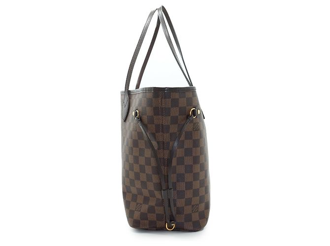 Louis Vuitton Ballerine Neverfull MM Damier Ebene Rose Marrone - vista 4