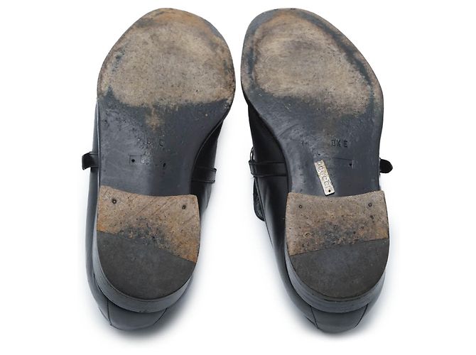 Gucci Scarpe in pelle Horsebit per uomini 8 1/2 E Nero - vista 7