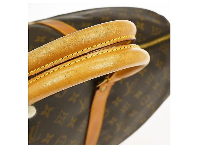 Borsa Keepall Louis Vuitton in tela Monogram 50 Marrone - vista 6