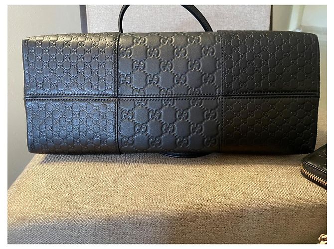Borsa tote Gucci in pelliccia nera Nero - vista 12
