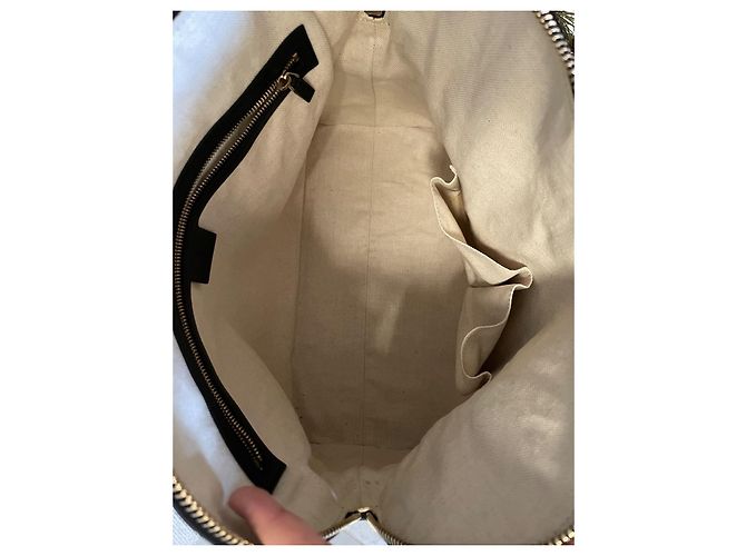 Borsa tote Gucci in pelliccia nera Nero - vista 7
