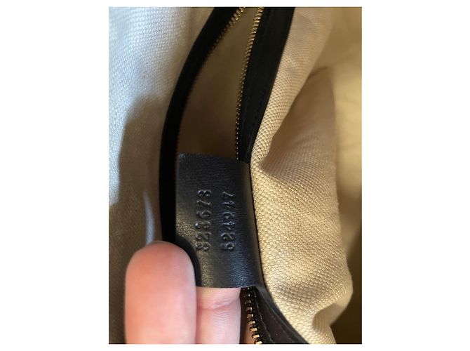 Borsa tote Gucci in pelliccia nera Nero - vista 9