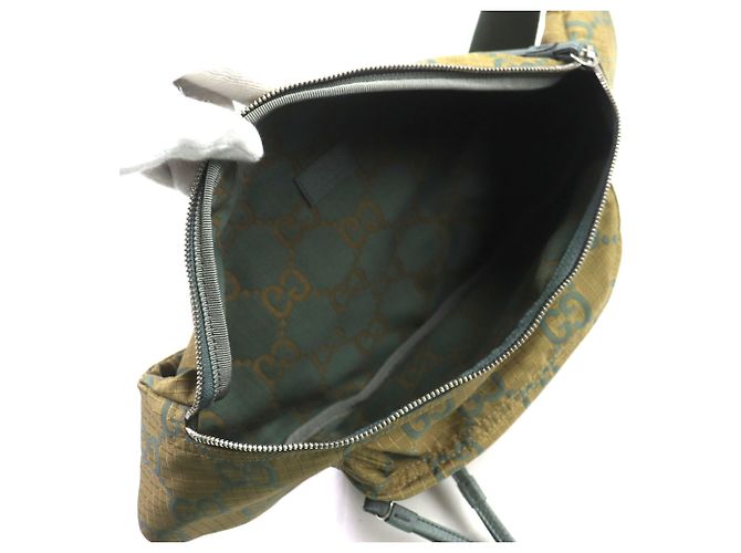 Borsa a Cintura GG Ripstop 792287 di Gucci Cachi - vista 7