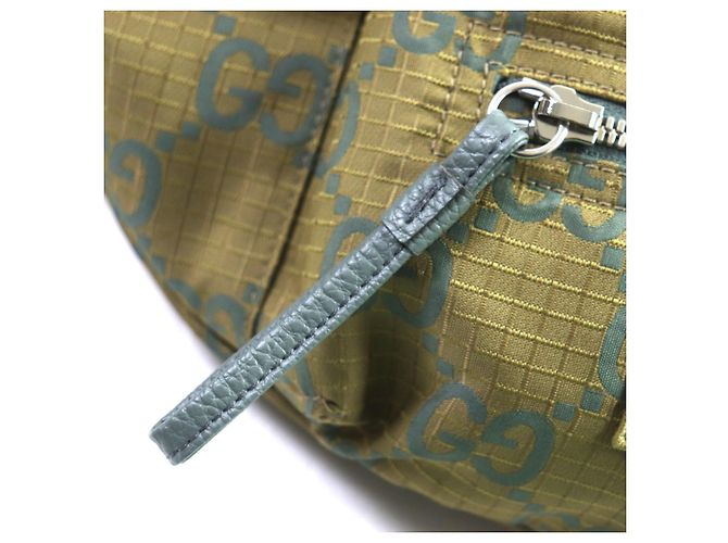 Borsa a Cintura GG Ripstop 792287 di Gucci Cachi - vista 9